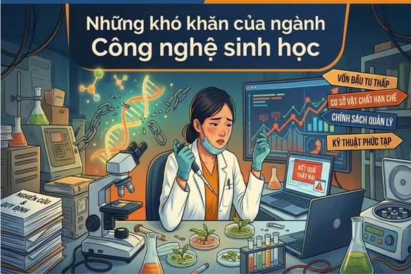 Những khó khăn của ngành Công nghệ sinh học tại Việt Nam