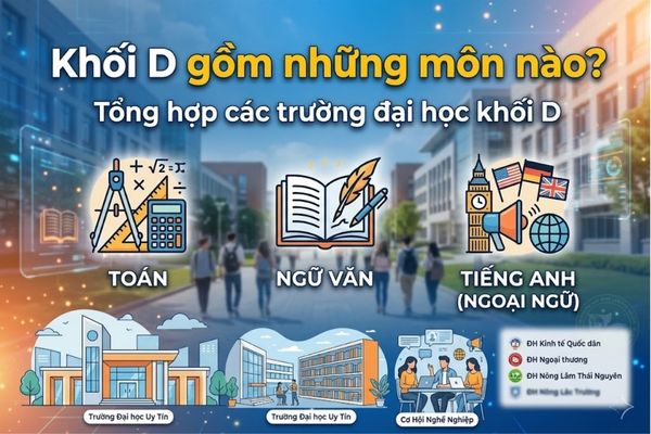 Khối D gồm những môn nào? Tổng hợp các trường đại học khối D