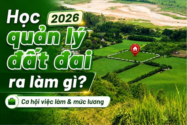 Học quản lý đất đai ra làm gì? Cơ hội việc làm và mức lương 2026