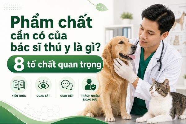 Phẩm chất cần có của bác sĩ thú y là gì