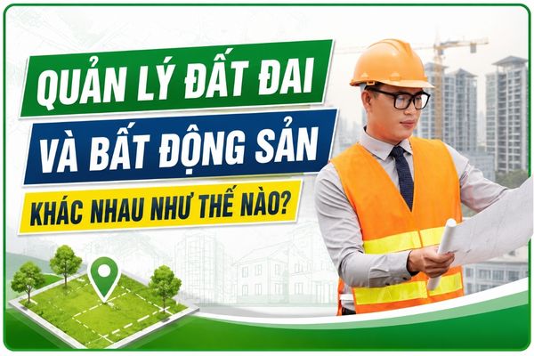 Quản lý đất đai và Bất động sản khác nhau như thế nào